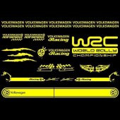 Volkswagen Modifiye Sport Sticker Seti, Volkswagen Etiket Çıkartma Paketi Beden Yok - Sarı - Ebat Yok - Numara Yok - 1