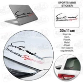 Sports Mind Sticker - Oto, Araba, Etiket, Aksesuar, Tuning, Modifiye, Arma - 1