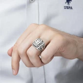 Kurtlar Vadisi Polat Alemdar Baron 925 Gümüş Erkek Yüzük - 4