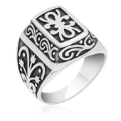 Kurtlar Vadisi Polat Alemdar Baron 925 Gümüş Erkek Yüzük - 11