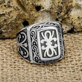 Kurtlar Vadisi Polat Alemdar Baron 925 Gümüş Erkek Yüzük - 7