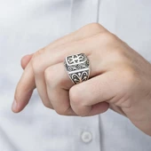 Kurtlar Vadisi Polat Alemdar Baron 925 Gümüş Erkek Yüzük - 12