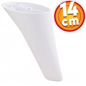 Lüks Mobilya Kanepe Sehpa TV Ünitesi Koltuk Ayağı 14 cm Beyaz Baza Ayak - 1