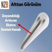 Lüks Mobilya Kanepe Sehpa TV Ünitesi Koltuk Ayağı 14 cm Beyaz Baza Ayak - 4