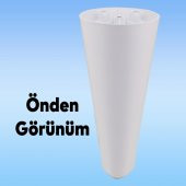 Lüks Mobilya Kanepe Sehpa TV Ünitesi Koltuk Ayağı 14 cm Beyaz Baza Ayak - 5
