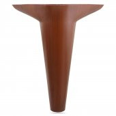 Lüks Mobilya Kanepe Sehpa Puf Koltuk Ayağı 18 cm Kahverengi Ahşap Desenli Baza Ayak thumbnail 3