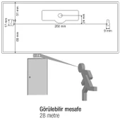 Arsel Sealite AS-3113 Acil Çıkış Yönlendirme Armatürü Kesintide 180 Dak. Yanan 20xF LED thumbnail 4