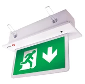 Arsel Arselite Eko AE-2223-L Sıva Altı Acil Çıkış Yönlendirme Armatürü Sürekli ve Kesintide 180 Dak. Yanan 19 LED - 1