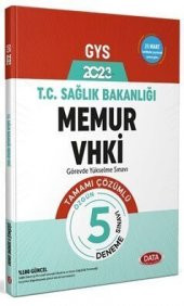 Data Yayınları T.C. Sağlık Bakanlığı Memur VHKİ 5 Deneme - 1