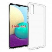 Samsung Galaxy A02 Kılıf Lüx Şeffaf Silikon 7O7D404G21455 - 2