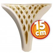 Lüks Mobilya Kanepe Sehpa TV Ünitesi Koltuk Puf Ayağı 15 cm Krem Altın Baza Ayak thumbnail 1