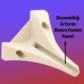 Lüks Mobilya Kanepe Sehpa TV Ünitesi Koltuk Puf Ayağı 15 cm Krem Altın Baza Ayak thumbnail 4