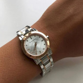 Burberry The City BU9214 Diamond Rose Gold Ve Gümüş Kordonlu Kadın Kol Saat - 2