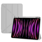 Apple iPad Pro 12.9 4. 3. Nesil Kılıf Grafiti Şeffaf Kalem Bölmeli A2229-32-33 A20-69 A1895-76 A1983 - 11