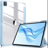 Apple iPad Pro 12.9 4. 3. Nesil Kılıf Grafiti Şeffaf Kalem Bölmeli A2229-32-33 A20-69 A1895-76 A1983 - 8