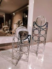 Crearthome Sena 2 li Toplu Gümüş Dekoratif Aksesuar SZR-298545 - 2