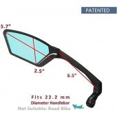 Meachow ME-002SR Sağ Bisiklet Aynası Kelepçe Montaj Gümüş Lens - 3