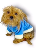 Blue Furry Kapşonlu Ceket Sweat by Kemique Köpek Kazağı - 6