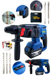 Lieber German Alman 92 Vf 10 Ah 7 Joule Darbeli Kömürsüz Motor Çift Akülü Şarjlı Kırıcı Delici Hilti - 1