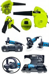 Lieber German 1800 Watt Devir Ayarlı Hava Üfleme / Emme Makinası  1500 Watt Devir Ayarlı 185 Mm Polisaj Makinası - 1