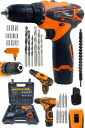 Lieber German Teknoloji ARM-ORNG Series 12 V Çift Bakır Sargılı Metal Şanjuman 27 Pcs Setli Akülü Vidalama Matkap - 1