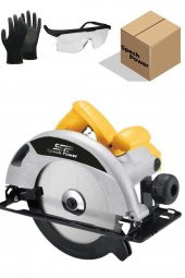 Spech Power T87z 1200 Watt 45Derece Döner Tablalı Bakır Sargılı Profesyonel Ahşap Daire Testere Sunta Kesme Makinesi - 1