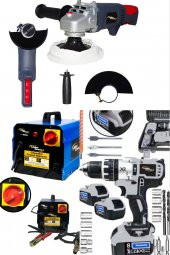 Lieber German 350 Amper Kaynak Makinesi  14.4 Volt 8 Amper Darbeli Matkap  1800 Watt Devir Ayarlı Polisaj Taşlama - 1