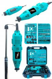 Lieber German Teknoloji 400 Watt 352 Parça 60.000 Rpm 6 Kademe Devir Ayarlı Hobi Gravür Seti Mini Taşlama Makinesi - 1