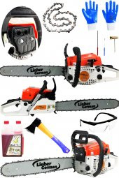 Lieber German Ctk0709 Çift Egzozlu Tam Profesyonel 2.1 Hp 52 Cc Ağaç Odun Dal Kesim Benzinli Ağaç Motoru - 1