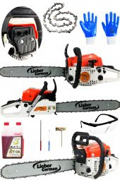 Lieber German Ctk0709 Çift Egzozlu Tam Profesyonel 2.1 Hp 52 Cc Ağaç Odun Dal Kesim Benzinli Ağaç Motoru - 2