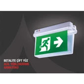 Arsel Betalite AEB-03020-L Çift Yüzlü Acil Çıkış Yönlendirme Armatürü Şebekeden Yanan 20xF LED - 1