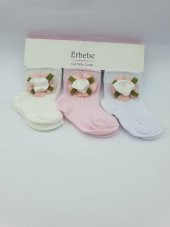 ÖZKARDEŞLER BABY fitili bebek aksesuarlı çorap - 1