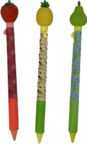 Mikro Versatil Kalem Basmalı Çilek Armut Ananas 0.7mm 3 ADET - 1
