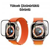 Coofbe Apple Watch Ultra 49mm Full Kaplama Ekran Koruyucu, Su geçirmez,Parmak İzi Bırakmaz 3D Koruyucu - 1