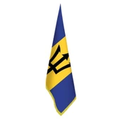 Barbados Bayrağı -Ofis-Makam-Toplantı Odaları - Saçaklı Makam Bayrağı - 1