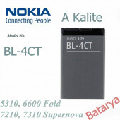 Nokia Bl-4Ct Batarya 5310 6600 Fold 7210 Supernova 7310 Supernova Uyumlu Yedek Batarya - 1