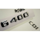 Benz G 400 CDi Bagaj Krom Metal 3M 3D Yazı Logo thumbnail 1