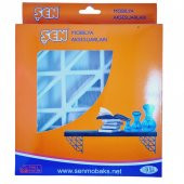 ŞEN PLASTİK RAFALTI BEYAZ ÜÇGEN - 1