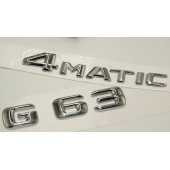 Benz G63 4Matic Bagaj Krom Metal 3M 3D Yazı Logo thumbnail 3
