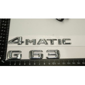 Benz G63 4Matic Bagaj Krom Metal 3M 3D Yazı Logo thumbnail 4