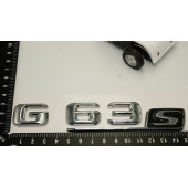 Benz G63S Bagaj Krom Metal 3M 3D Yazı Logo - 5