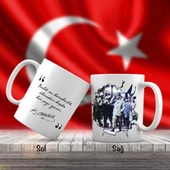 Gazi Mustafa Kemal Paşa'nın Askerleri - Atatürk'ün Sözleri -Kupa Bardak - 1