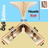 Lüks Mobilya Kanepe Sehpa TV Ünitesi Koltuk Puf Ayağı 14 cm Krem Altın Baza Ayak thumbnail 5