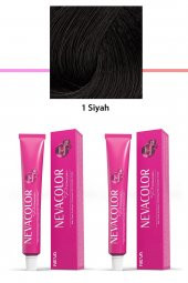 2 li Set Premium 1 Siyah - Kalıcı Krem Saç Boyası 2 X 50 g Tüp - 3
