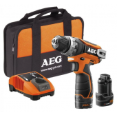 AEG BS 12 C2 Li 12 V 2.0 Ah Çift Akülü Tornavida Matkap T4935448465 - 1