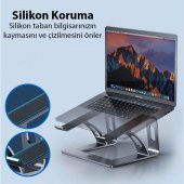 Coofbe Premium 10-17İnch Arası Uyumlu Laptop Standı, Sarsıntı Engelleyici, Kaymaz Taban Stand - 3