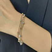 Altın bileklik 3 renk toplu 4,70 gram thumbnail 1