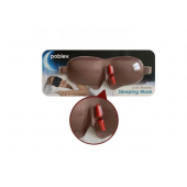Poblex 3D Uyku Maskesi Kahve Rengi + Kulak Tıkacı - 1