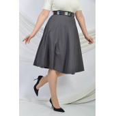 SORALLİNE KADIN KLOŞ ETEK KIŞLIK 780 GRİ - 3