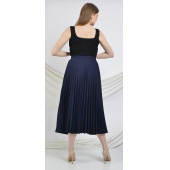SORALLİNE KADIN PLİSOLEY ETEK 781 LACİVERT - 4